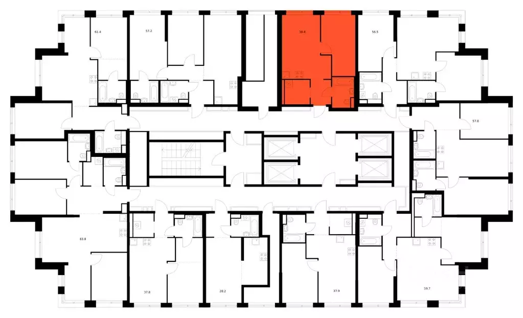 1-к кв. Москва ул. Маршала Прошлякова, 12к2с1 (38.8 м) - Фото 2