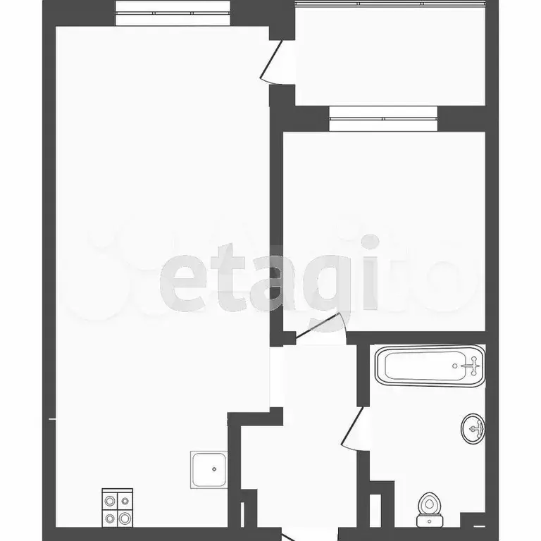 1-к. квартира, 38,2 м, 18/24 эт. - Фото 0