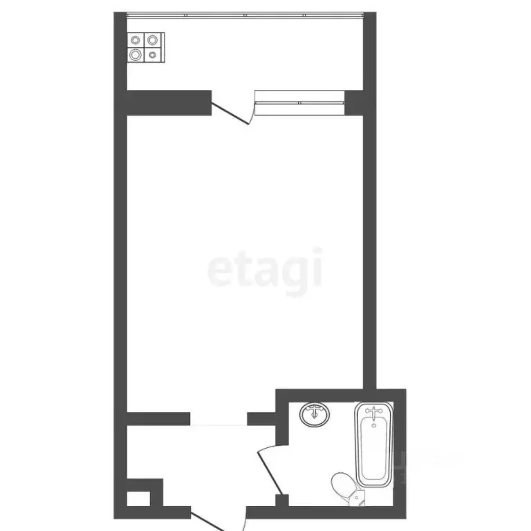 1-к кв. Тюменская область, Тюмень ул. 30 лет Победы, 81 (15.3 м) - Фото 1