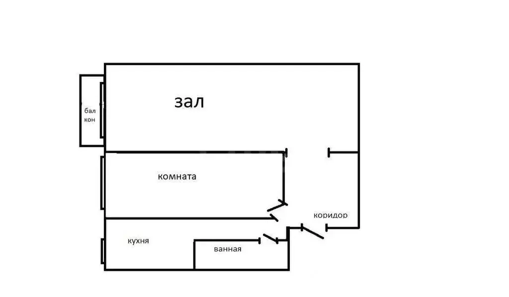 2-комнатная квартира: посёлок Октябрьский, 50 (42.1 м) - Фото 0