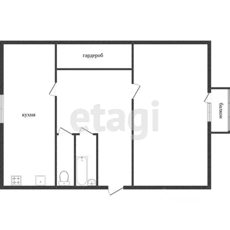 1-к кв. Ярославская область, Ярославль просп. Фрунзе, 63 (38.0 м) - Фото 2