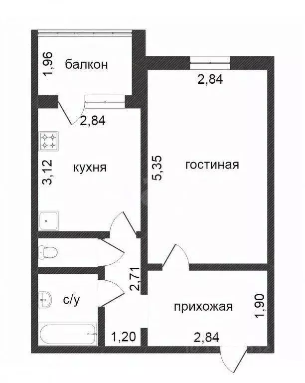 1-к кв. Красноярский край, Красноярск ул. Дмитрия Мартынова, 25 (36.0 ... - Фото 1
