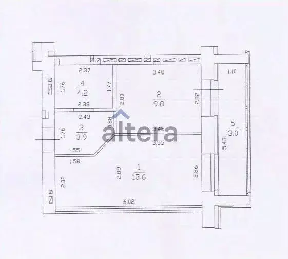 1-к кв. Татарстан, Казань ул. Фикрята Табеева, 1 (33.5 м) - Фото 1