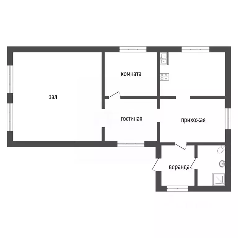Дом в Челябинская область, Троицк ул. Имени В.П. Чкалова, 76 (55 м) - Фото 2