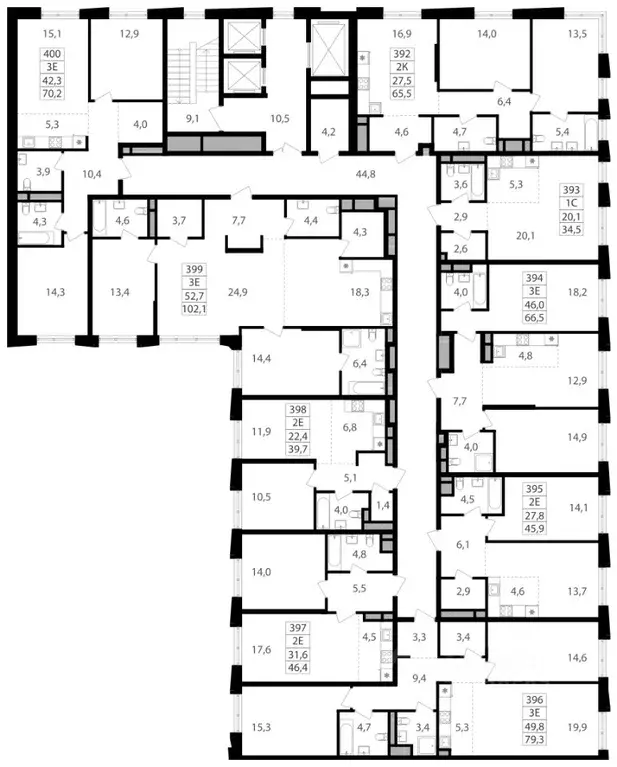 Студия Москва Семеновский Парк 2 жилой комплекс (34.5 м) - Фото 1