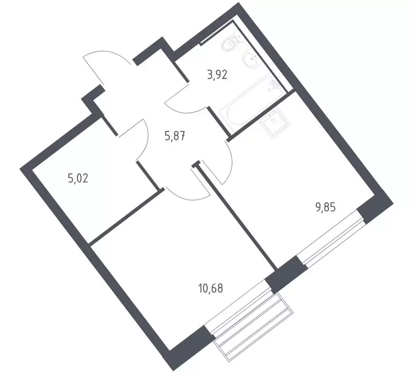 1-комнатная квартира: село Лайково, микрорайон Город-Событие, ЖК ... - Фото 1