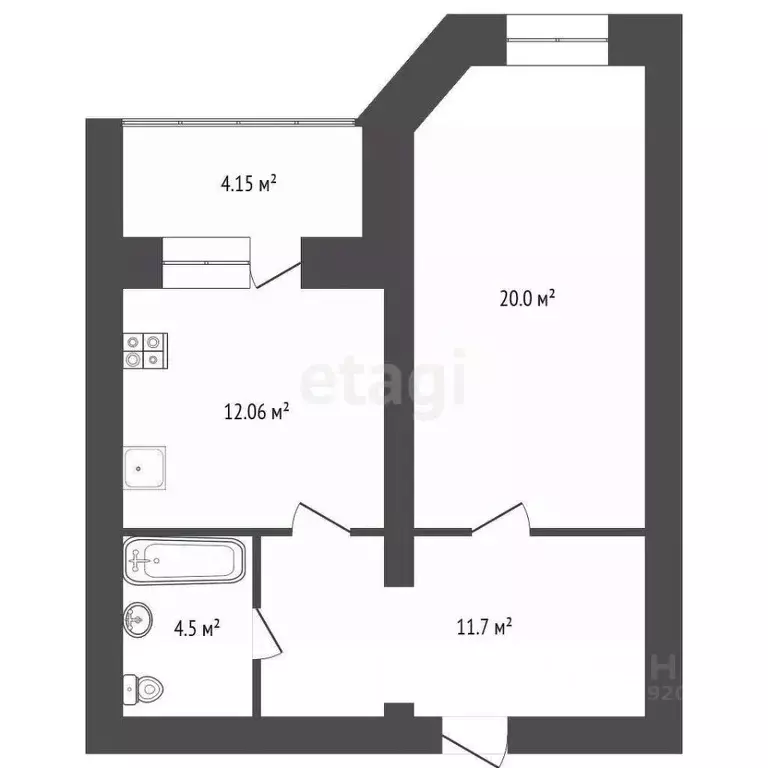 1-к кв. Ярославская область, Ярославль Ярославская ул., 144 (49.4 м) - Фото 2