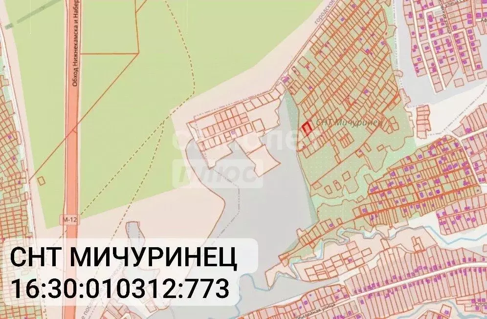 Участок в Татарстан, Нижнекамский район, Афанасовское с/пос, с. ... - Фото 1