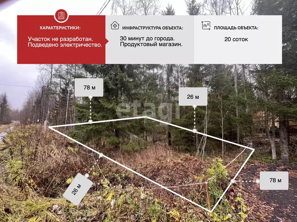 Участок, 20 сот., сельхоз (снт или днп) - Фото 1