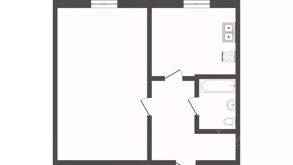 1-к кв. Тюменская область, Тюмень ул. Энергетиков, 56 (30.7 м) - Фото 2