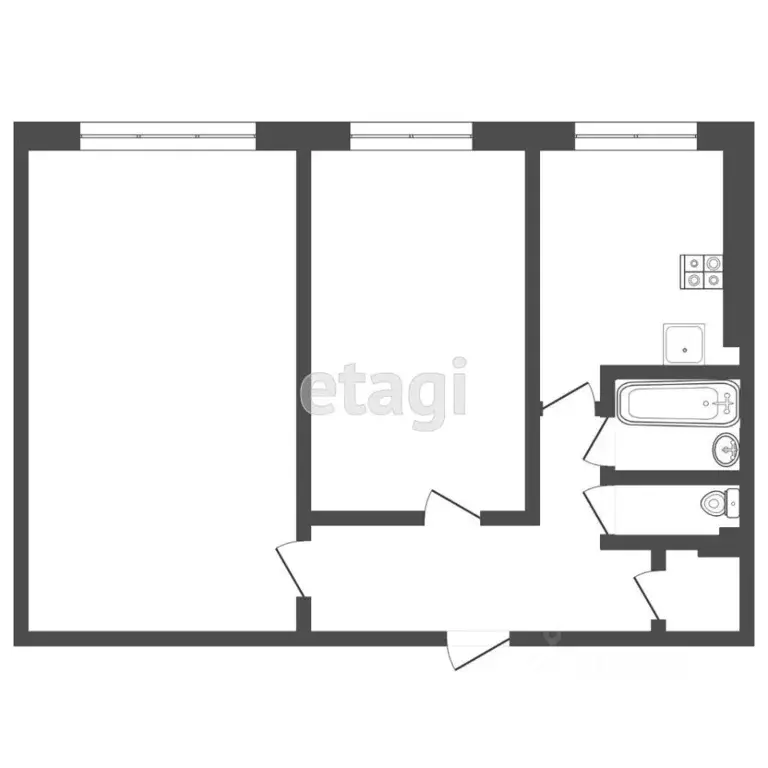 2-к кв. Тверская область, Тверь ул. Лукина, 25 (40.1 м) - Фото 1