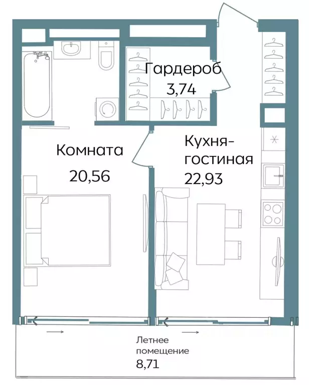 2-к кв. Крым, Саки ул. Морская (55.94 м) - Фото 0