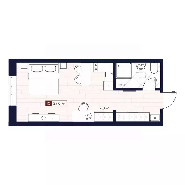 Студия Новосибирская область, Новосибирск ул. Кошурникова, с24 (28.99 ... - Фото 0