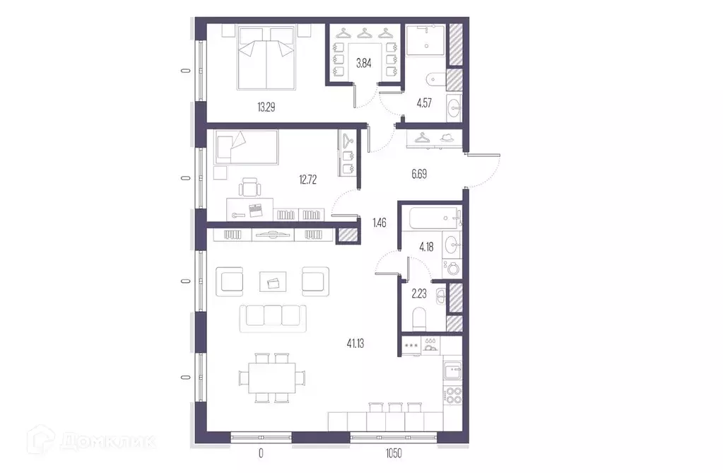 Продаётся 2-к квартира, 90 м - Фото 0