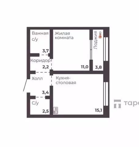 1-комнатная квартира: Челябинск, проспект Ленина, 4Д (41.7 м) - Фото 0