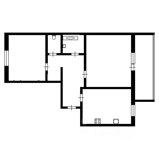 2-к кв. Томская область, Томск ул. Ивана Черных, 109/4 (63.0 м) - Фото 1