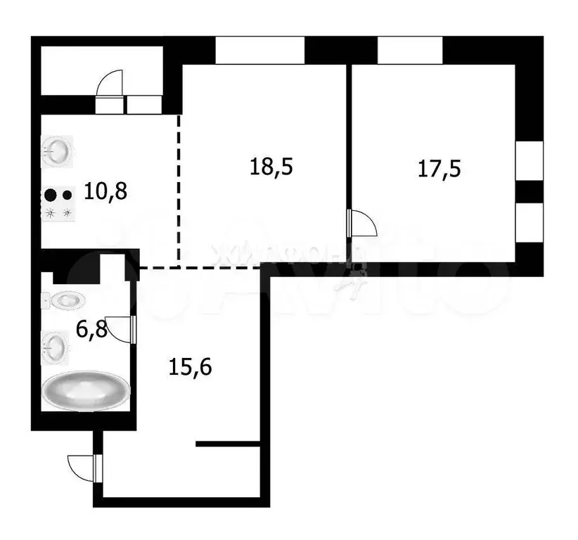 3-к. квартира, 70 м, 15/15 эт. - Фото 0