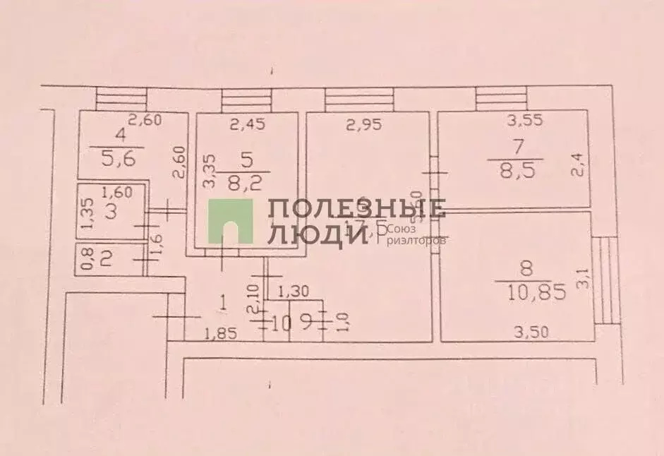 4-к кв. Томская область, Асино ул. Юрия Гагарина, 4 (61.0 м) - Фото 1