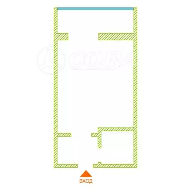 1-комнатная квартира: Тюмень, Шаимский проезд, 14А (12.9 м) - Фото 1