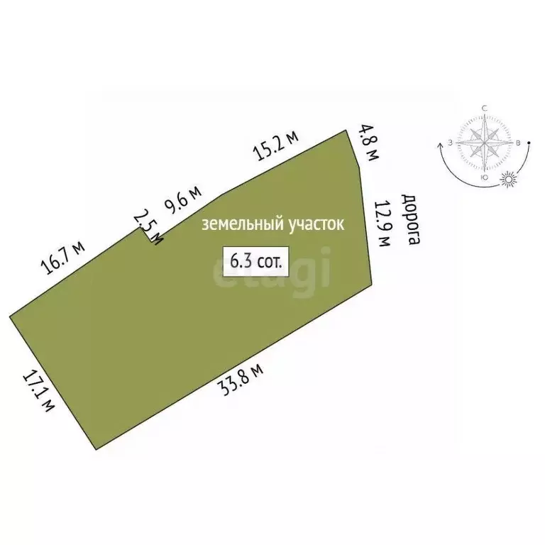 Участок в Ростовская область, Ростов-на-Дону пер. Ермака (6.26 сот.) - Фото 1
