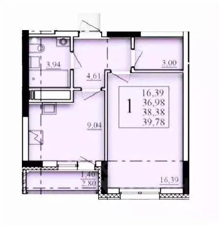 1-к кв. Башкортостан, Уфа Затон-Восточный жилрайон, Паруса жилой ... - Фото 1