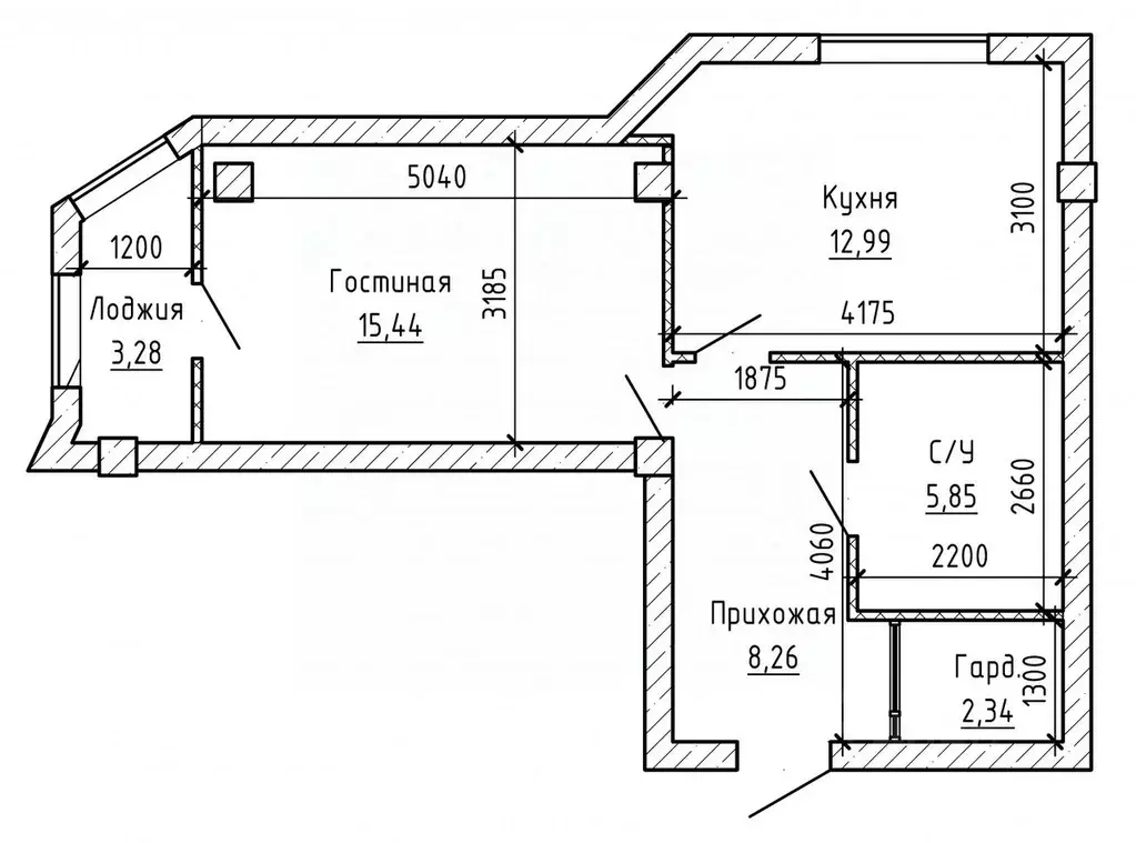 1-к кв. Кабардино-Балкария, Нальчик ул. Идарова, 174 (46.25 м) - Фото 2