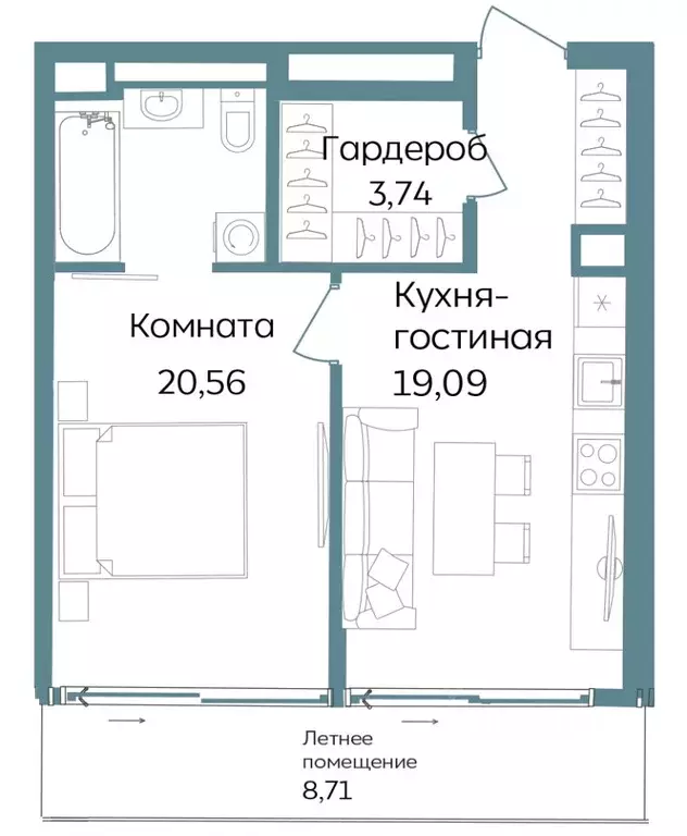 2-к кв. Крым, Саки ул. Морская (52.1 м) - Фото 0