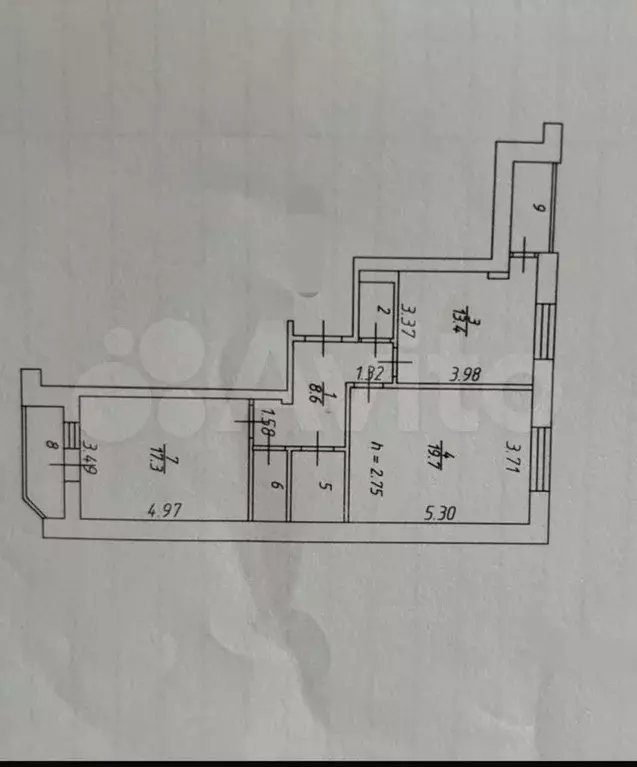 2-к. квартира, 70 м, 8/10 эт. - Фото 0