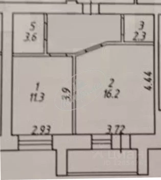 1-к кв. Калужская область, Калуга ул. Калужского Ополчения, 3 (39.1 м) - Фото 2