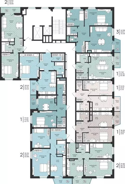 2-к кв. Архангельская область, Архангельск Московский просп. (56.02 м) - Фото 2