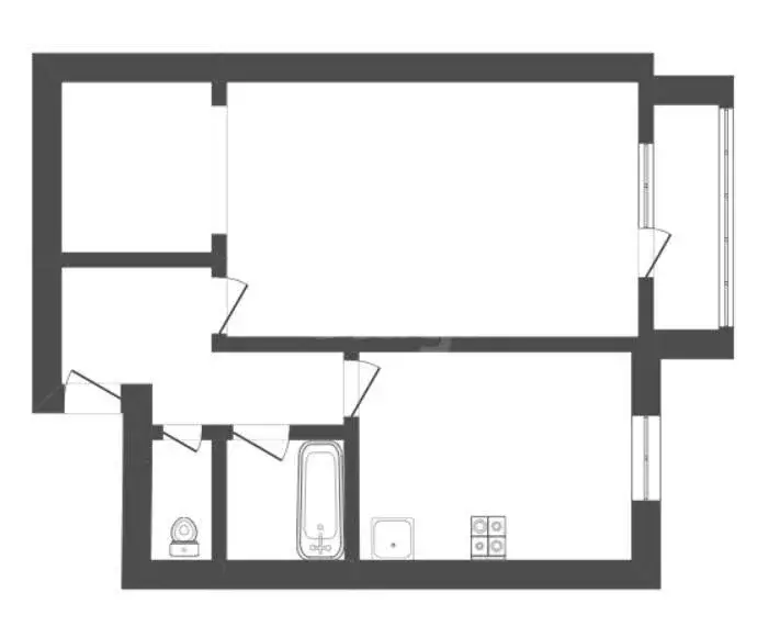 1-комнатная квартира: Борисоглебск, Северный микрорайон, 33 (33.1 м) - Фото 1