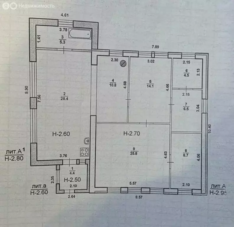 Дом в Волжский, посёлок Рабочий, улица Матросова, 16 (104.1 м) - Фото 1