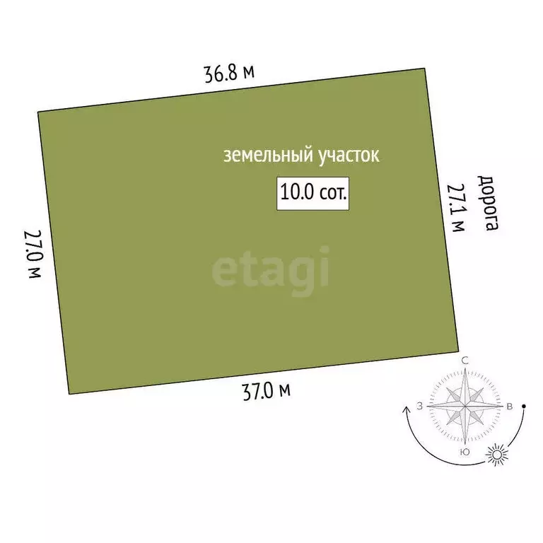 Участок в Тюмень, Самотлорская улица (10 м) - Фото 0