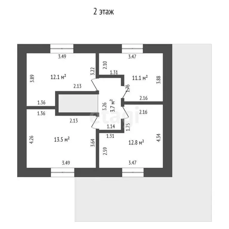 Дом в село Падун, Северная улица (200 м) - Фото 2