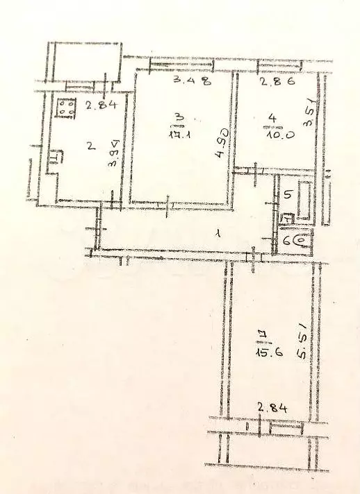 3-к. квартира, 70 м, 4/9 эт. - Фото 0