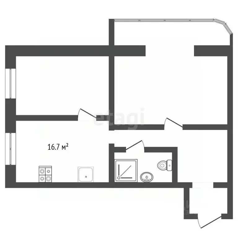 2-к кв. Омская область, Омск ул. 10 лет Октября, 115 (80.1 м) - Фото 1