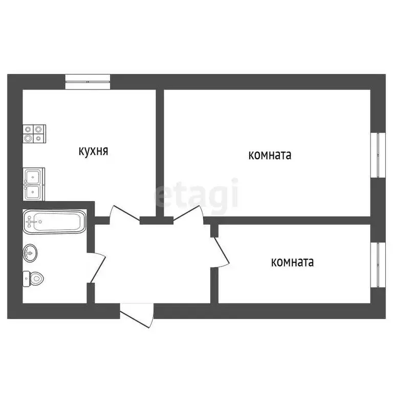 Дом в Туринск, Берёзовый переулок (47.4 м) - Фото 1