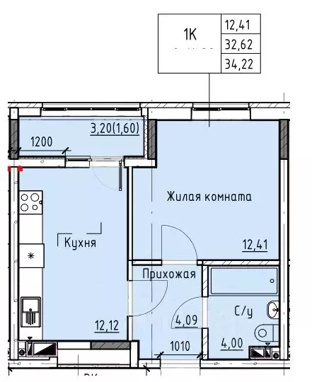 1-к кв. Ростовская область, Батайск ул. Талалихина (34.22 м) - Фото 0