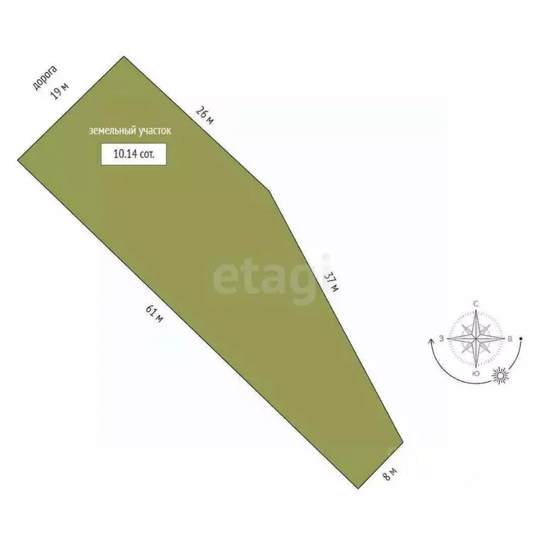 Участок в Саха (Якутия), Якутск Приипподромный кв-л,  (10.1 сот.) - Фото 2