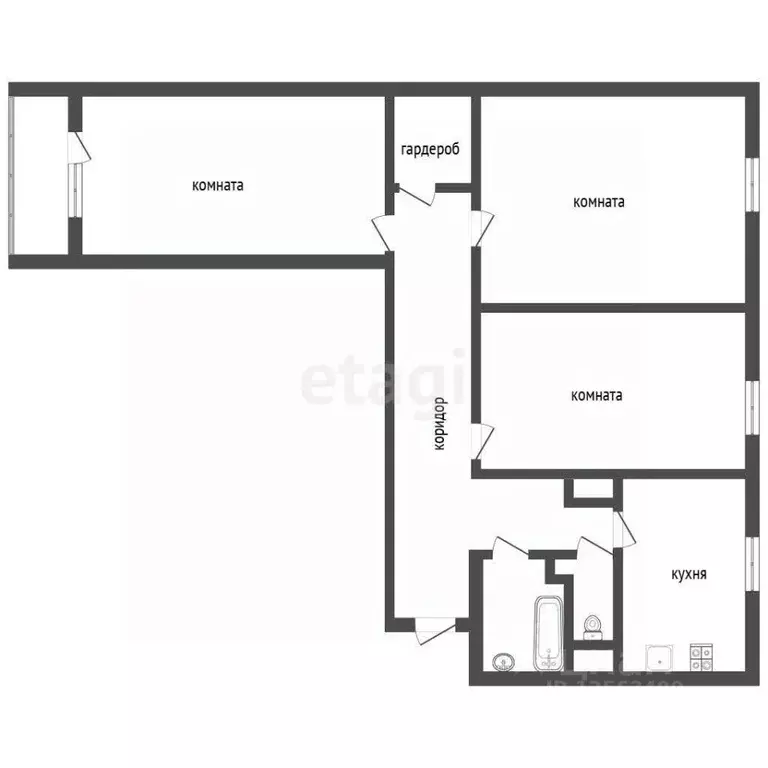 3-к кв. Воронежская область, Воронеж Рабочий просп., 40 (70.3 м) - Фото 2