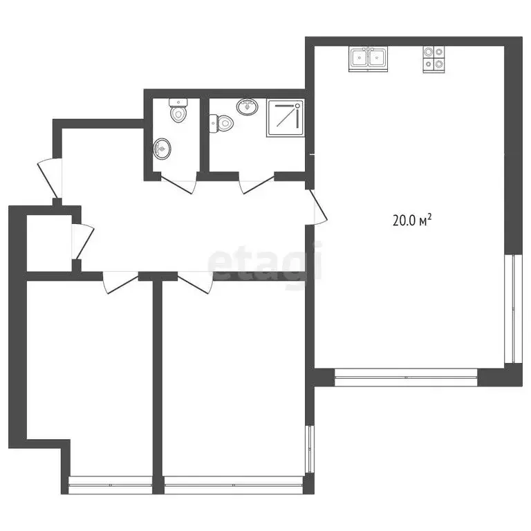 3-комнатная квартира: Сосновый, КП Сосновый берег, 16/1 (109 м) - Фото 0