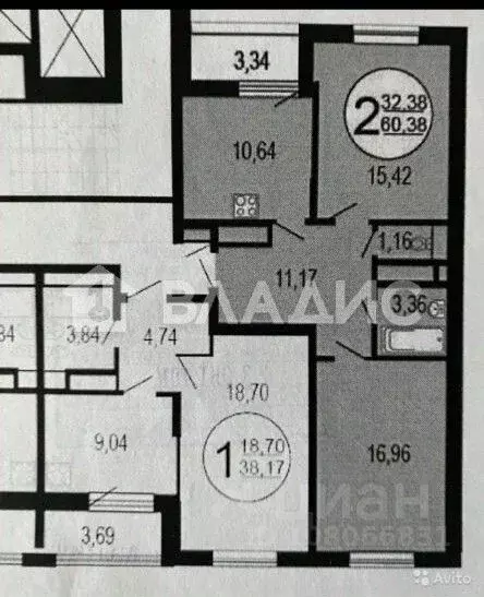 2-к кв. Московская область, Мытищи ул. Кадомцева, 4 (62.0 м) - Фото 2