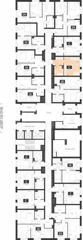 Квартира-студия, 26,7 м, 1/25 эт. - Фото 1