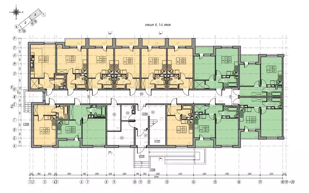Студия Ленинградская область, Всеволожск ул. Евграфова, 11 (28.0 м) - Фото 2
