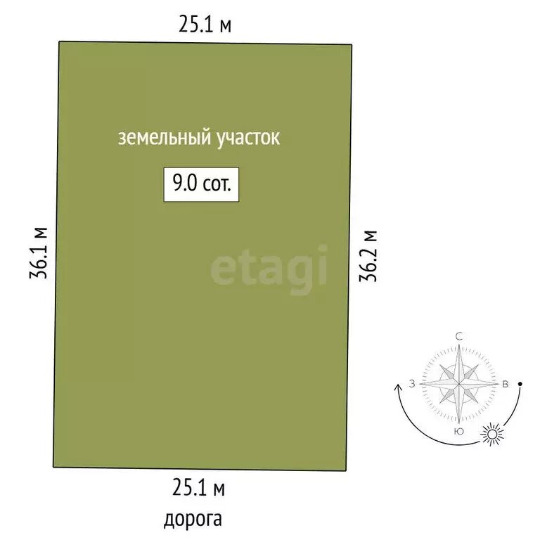 Участок в Тюменская область, Нижнетавдинский муниципальный округ, СНТ ... - Фото 1