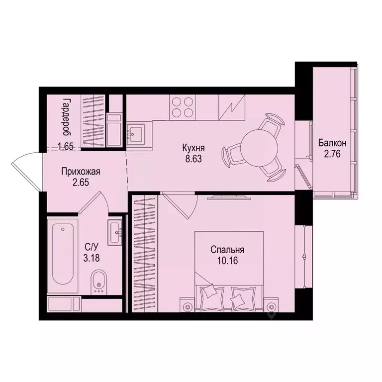 1-к кв. Ленинградская область, Всеволожский район, Заневское городское ... - Фото 1