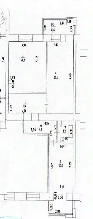 3-к кв. Башкортостан, Уфа Комсомольская ул., 139 (72.5 м) - Фото 2
