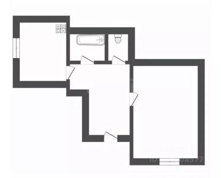 1-к кв. Воронежская область, Поворино ул. Гагарина, 6 (42.0 м) - Фото 2