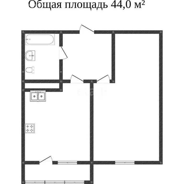 1-комнатная квартира: Краснодар, улица имени Дзержинского, 95 (44.8 м) - Фото 0