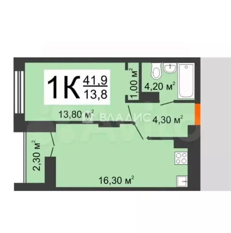 1-к кв. Нижегородская область, Нижний Новгород ул. Героя Советского ... - Фото 2
